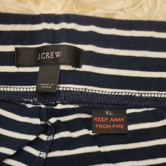 Striped Black and White Lounge Pants - Picture 3 of 10